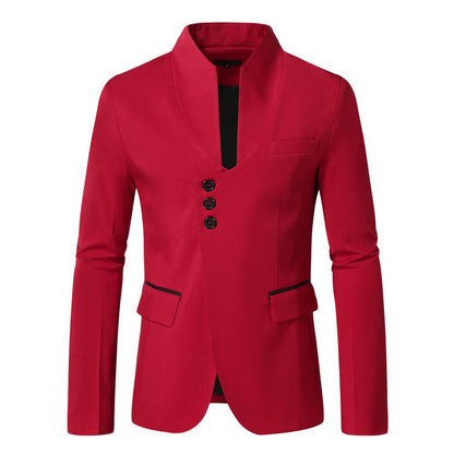 Dames Blazer Élégant avec col étroit et bords contrastés Chic und Stil