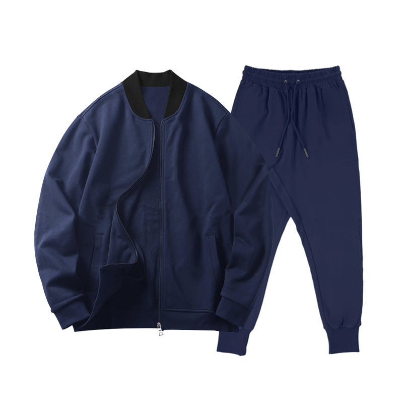 Men's Complete Sporty Outfit with Casual Bomber and Chic Jogging Pants