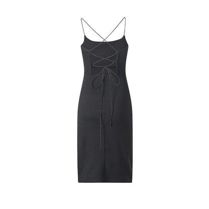 Robe midi élégante pour femmes avec fente latérale Chic und Stil
