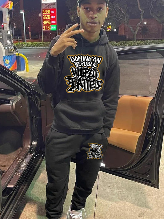 Comfortable hoodie for women with casual jogger pants in a chic urban style