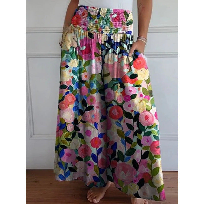 Wide airy pants for women with elastic waist and pockets Chic and Style