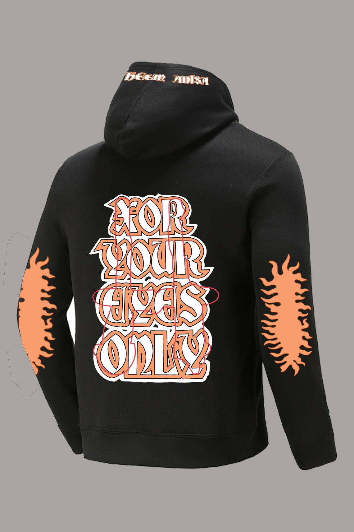 Pull à capuche surdimensionné pour femmes avec un design graphique unique Chic und Stil