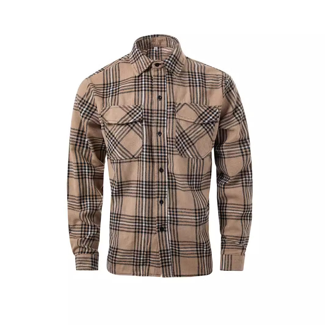 Chemise en flanelle à carreaux pour hommes Chic und Stil