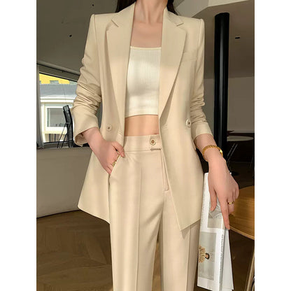 Veste de costume double boutonnage pour femmes Chic und Stil