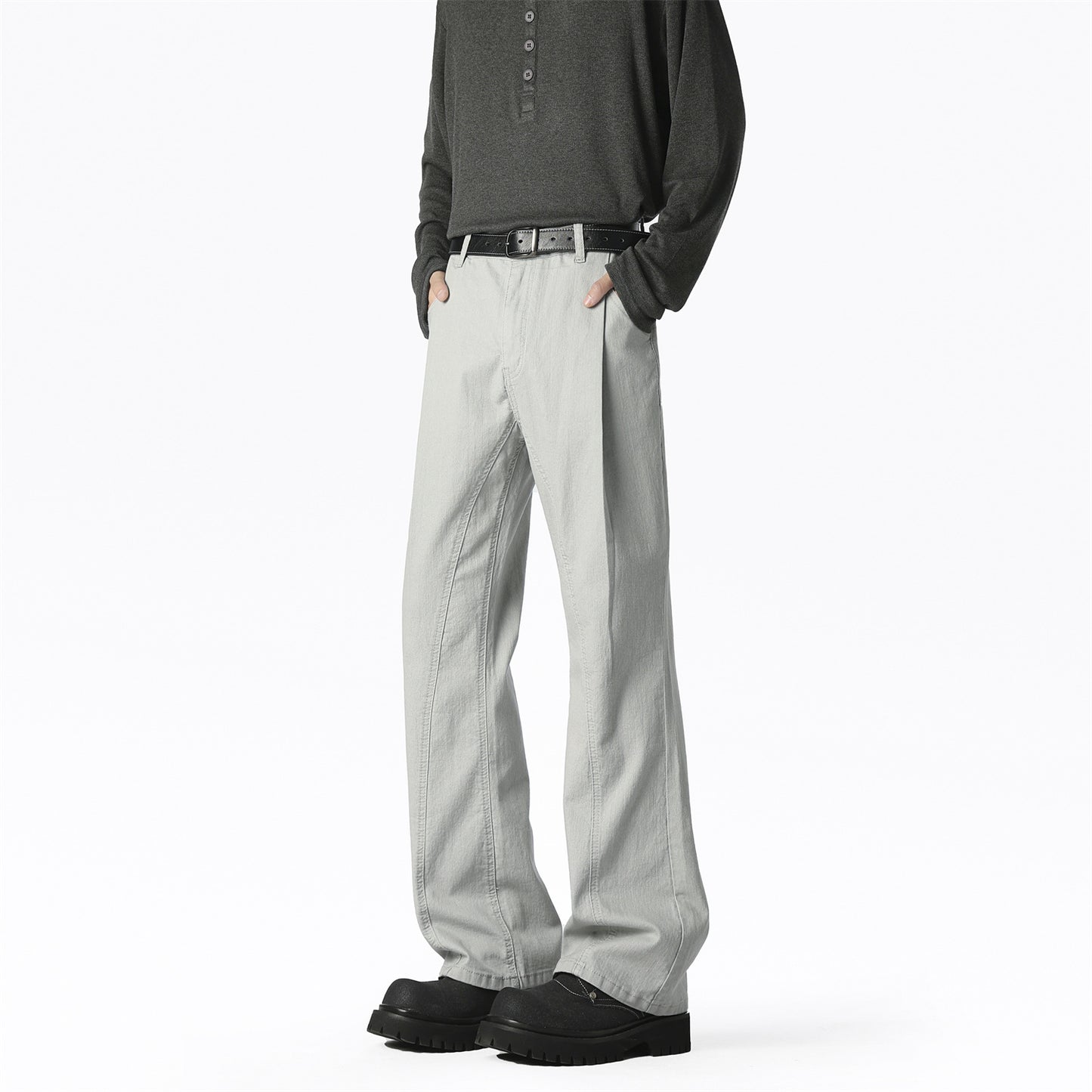Casual wide pants for men with elastic waist and practical pockets Chic and Style
