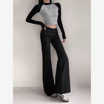 Pantalons ajustés taille haute slim pour femme Chic und Stil