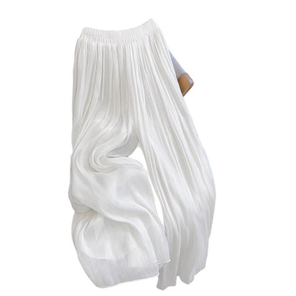 Wide pleated pants for women with elastic waistband Chic und Stil