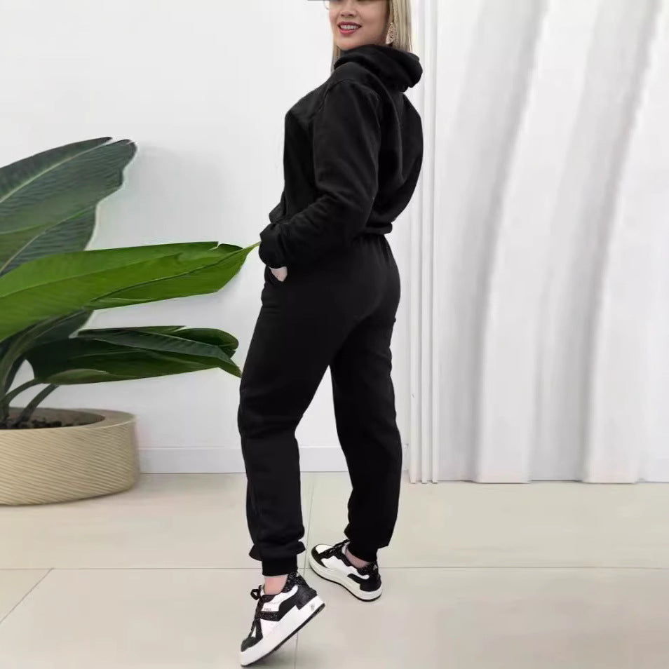 Dames ensemble de sweat à capuche confortable avec poches pratiques Chic und Stil