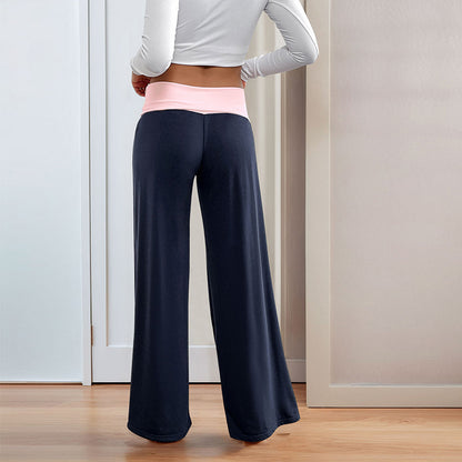 Loose sports pants for women with a high waist and comfortable elastane Chic and Style
