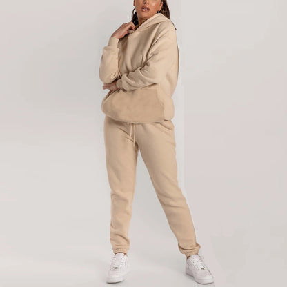 Dames confortable ensemble de hoodie en polaire et de pantalons de jogging Chic und Stil