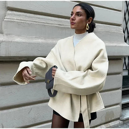 Belted jacket for women Chic and Style