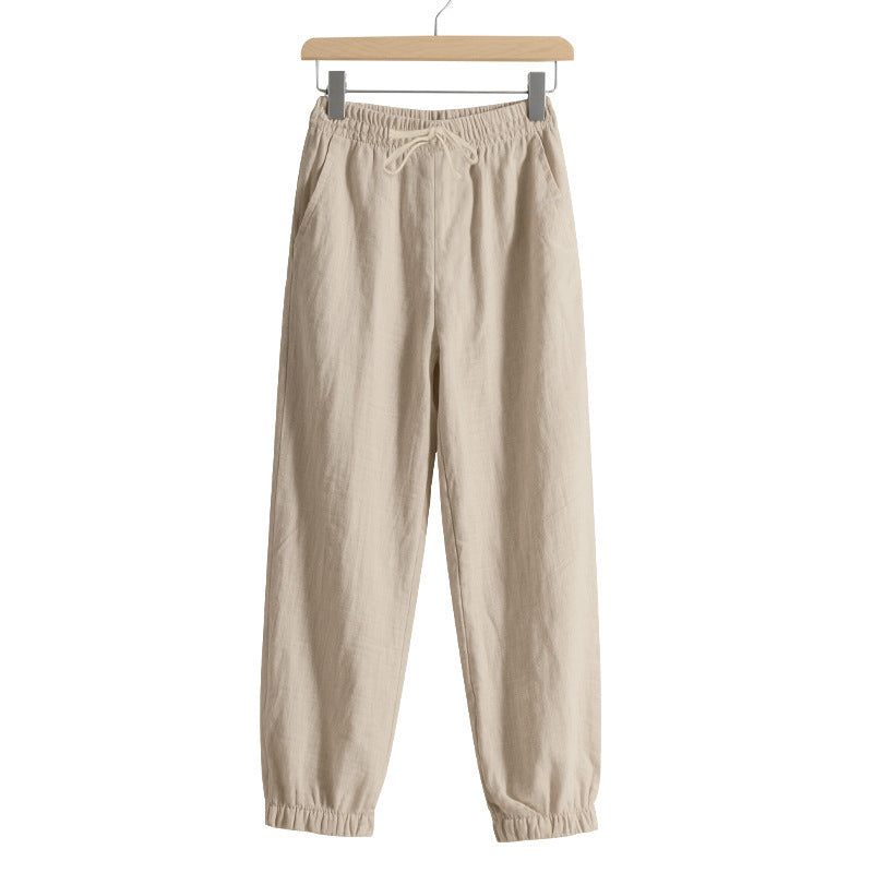 Damen luftige Freizeithose mit elastischem Bund und praktischen Seitentaschen Chic und Stil