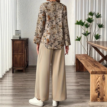 Blouse chemise pour femmes avec motif floral Chic und Stil