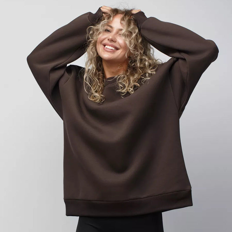 Dames pull-over surdimensionné confortable avec coupe décontractée Chic und Stil