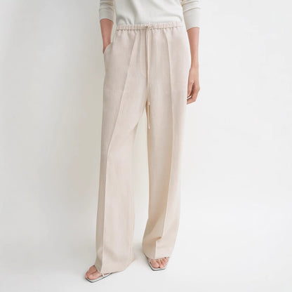 Ladies casual jersey pants with elastic waistband Chic and Style