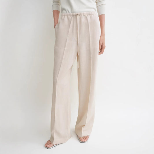 Ladies casual jersey pants with elastic waistband Chic and Style