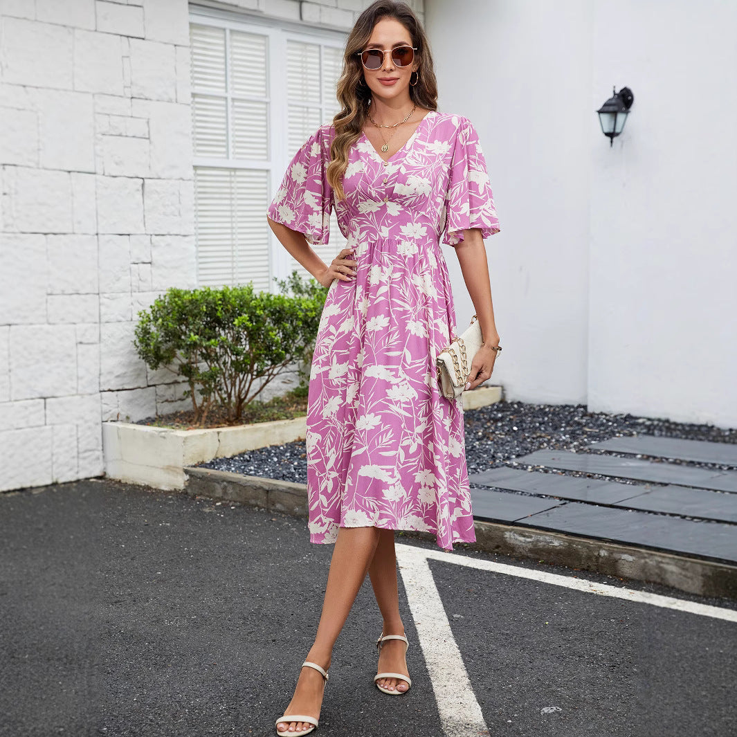Robe portefeuille d'été pour femmes Chic und Stil