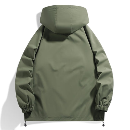 Functional men's jacket with adjustable hood collar and elastic sleeve cuffs Chic and Style