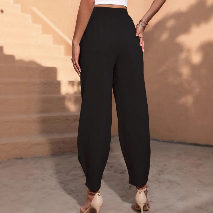 Ladies Comfortable Chino Pants with Elastic Waist Chic and Style