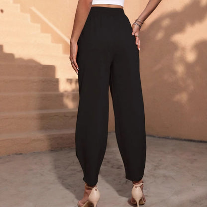 Ladies Comfortable Chino Pants with Elastic Waist Chic and Style