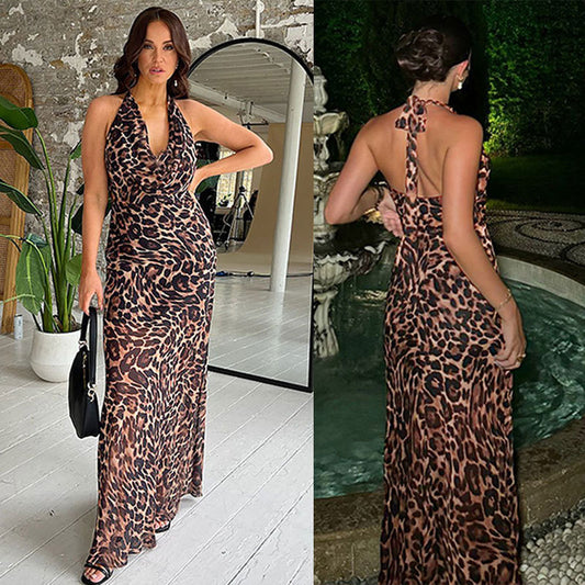 Robe maxi à col bénitier pour femme avec fente latérale Chic und Stil