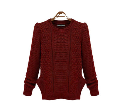 Pull en tricot pour femmes avec surface structurée et poches latérales Chic und Stil