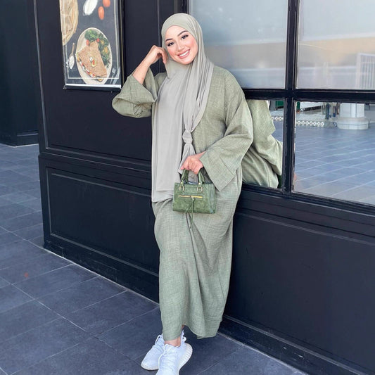 Dames Robe maxi à la mode avec des manches volumineuses et une coupe élégante Chic und Stil