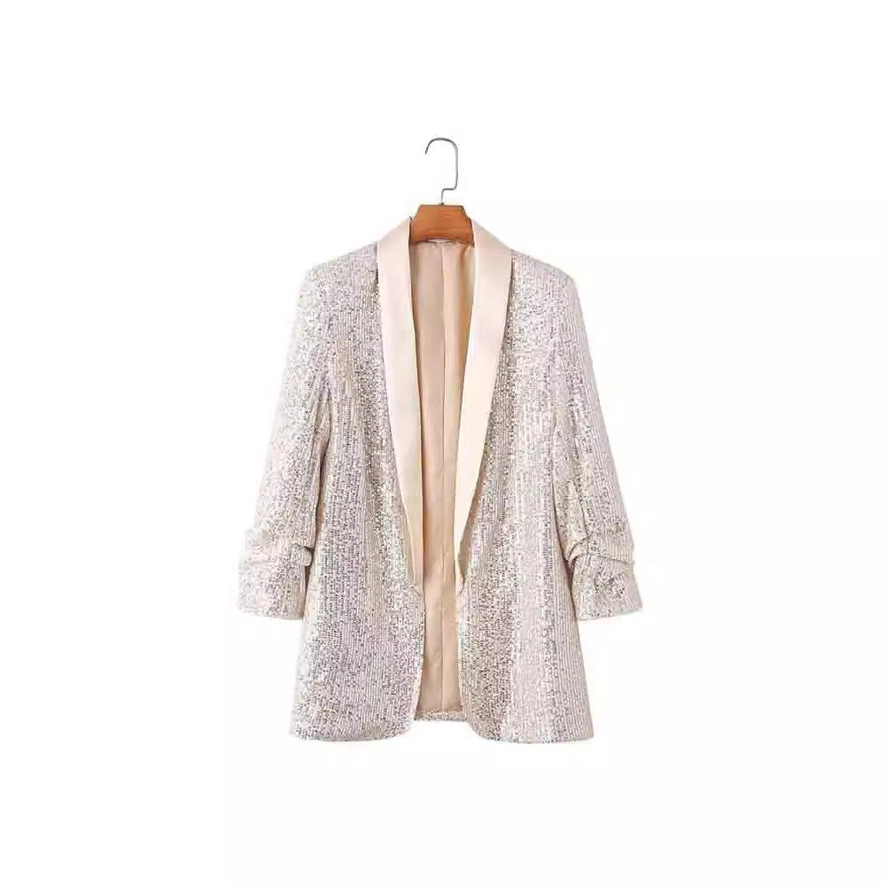 Dames Blazer scintillant Chic und Stil