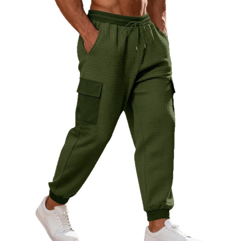 Men's Cargo Jogging Pants with Elastic Waistband and Practical Pockets Chic and Style