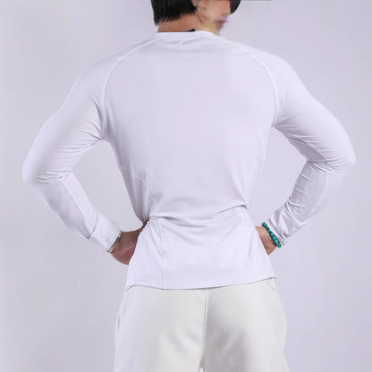 Long Sleeve Men's Sports T-Shirt in Breathable and Moisture-Wicking Fabric Chic and Style