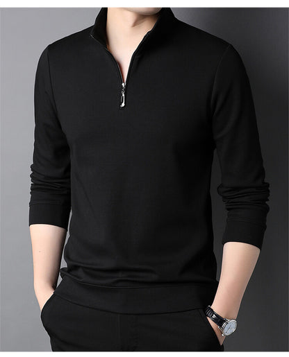 Men's turtleneck pullover with zipper Chic und Stil