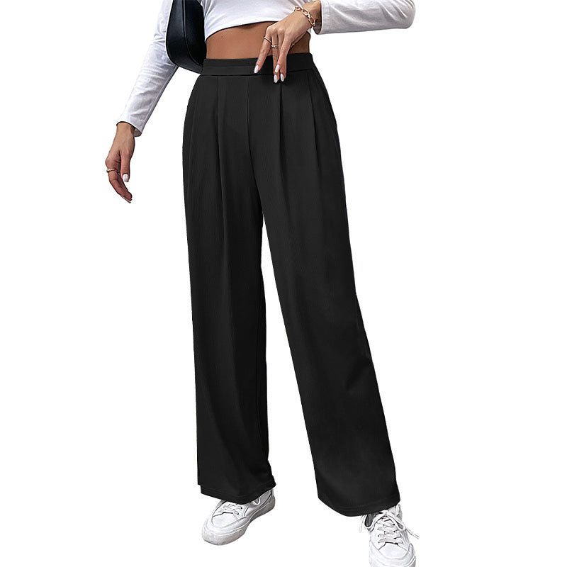 Women Pleated Wide Pants Chic and Style