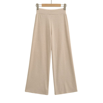 Wide jersey pants for women with high waist Chic and Style