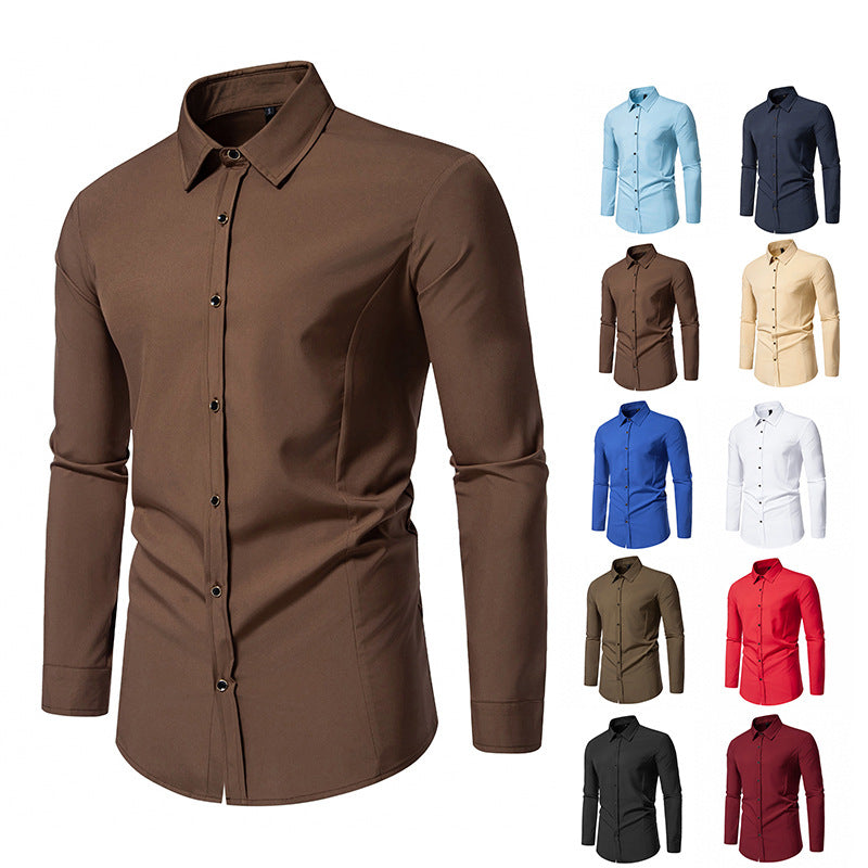 Chemise à manches longues tendance pour hommes avec une coupe élégante Chic und Stil