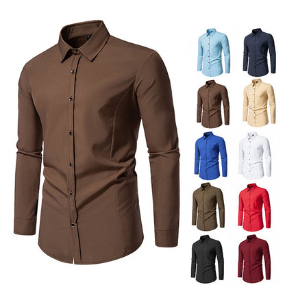 Chemise à manches longues tendance pour hommes avec une coupe élégante Chic und Stil