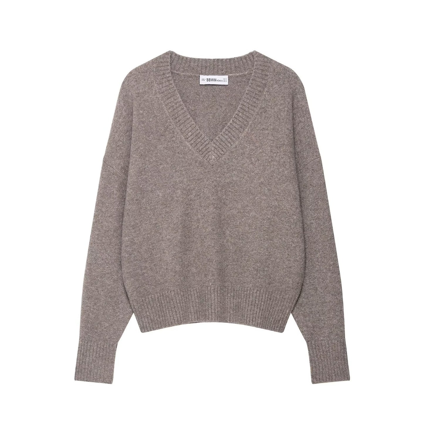 Dames Pull à Col V Cozy en laine mérinos de haute qualité Chic und Stil