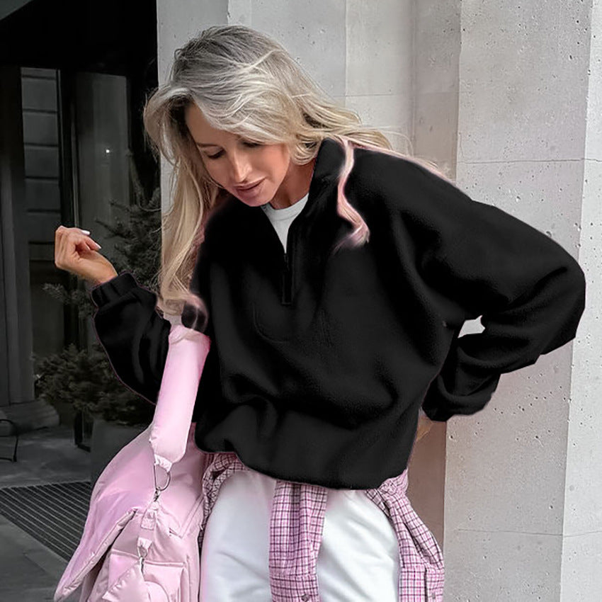 Dames Fleece Pull Chic und Stil