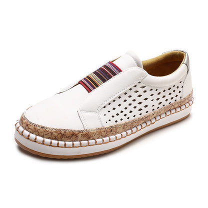 Baskets slip-on pour femmes respirantes avec bande élastique et design en liège tendance Chic und Stil