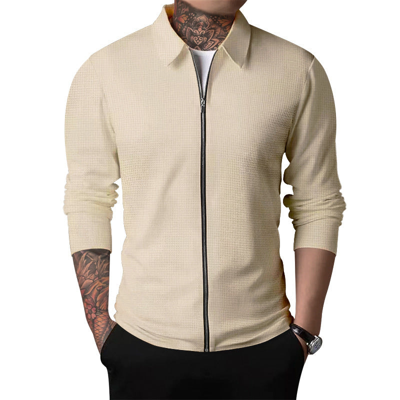 Pull-over zippé léger et à la mode pour hommes Chic und Stil