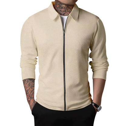 Pull-over zippé léger et à la mode pour hommes Chic und Stil