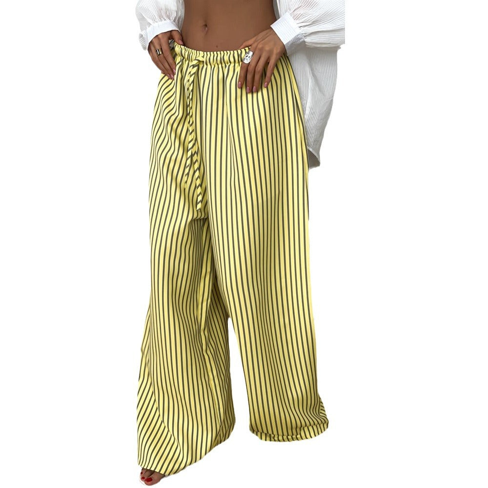 Marlene wide pants for ladies with stylish stripes Chic and Style
