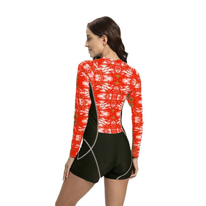 Dames combinaison de surf à manches longues avec protection solaire UV intégrée Chic und Stil