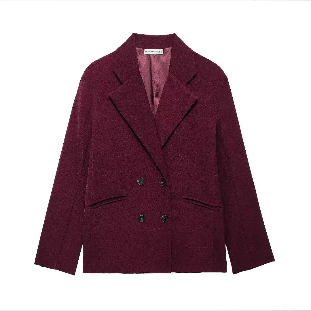 Dames élégant blazer double boutonnage Chic und Stil
