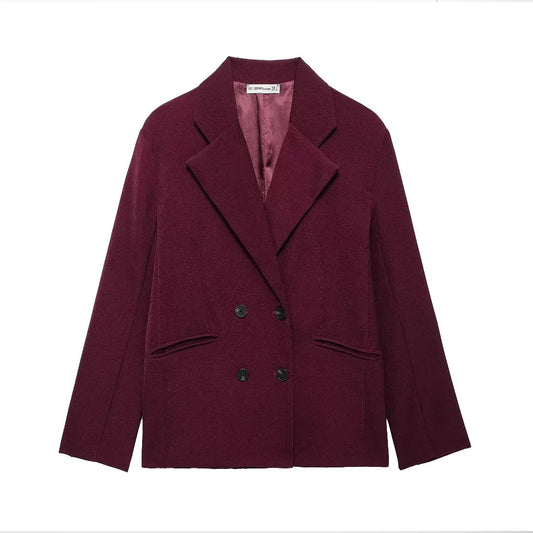 Dames élégant blazer double boutonnage Chic und Stil