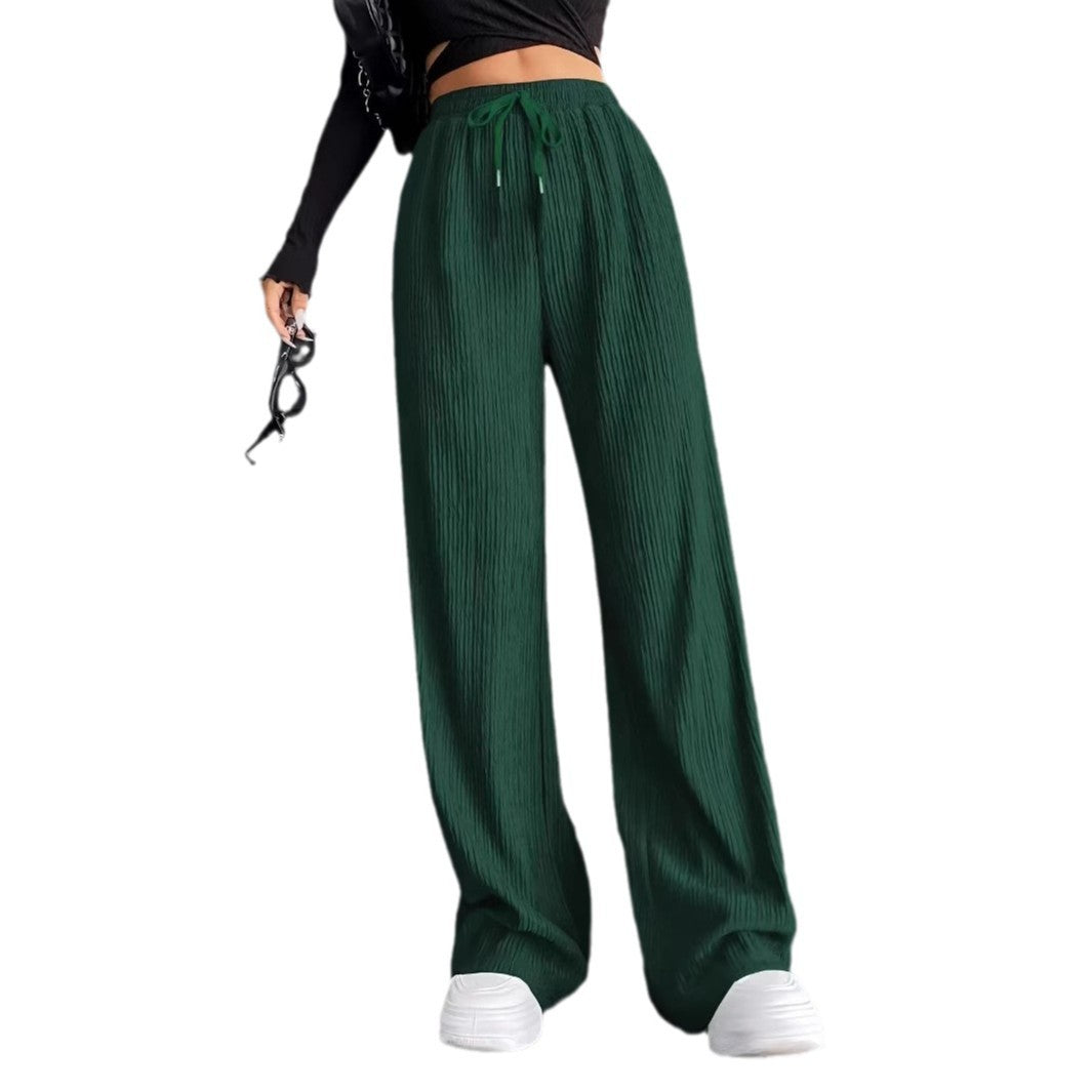 Wide pleated pants for women with elastic waistband Chic und Stil