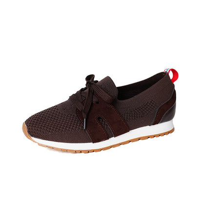 Baskets de sport pour femmes avec un dessus en tricot respirant et des accents élastiques Chic und Stil