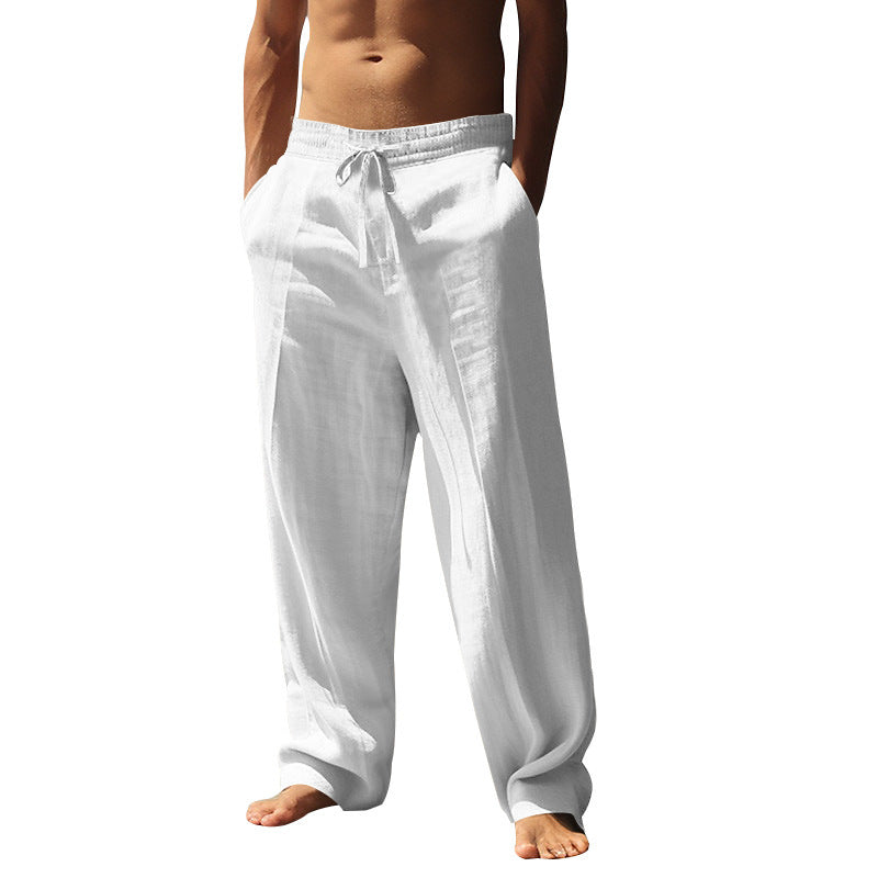 Casual linen pants for men with elastic waistband Chic und Stil