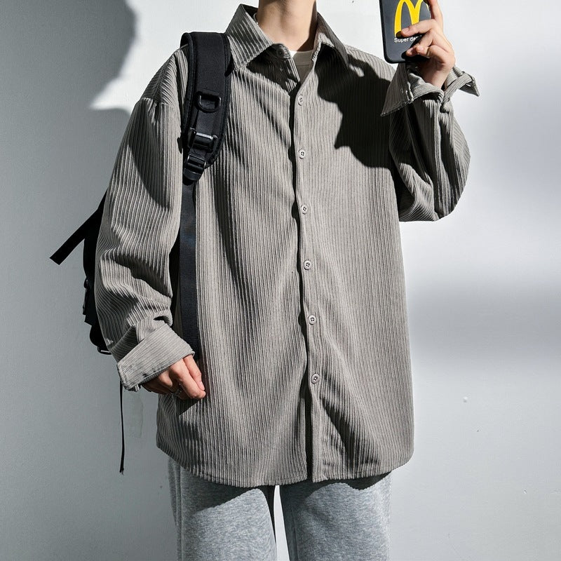 Dames Chemise Oversized en Corde Chic und Stil