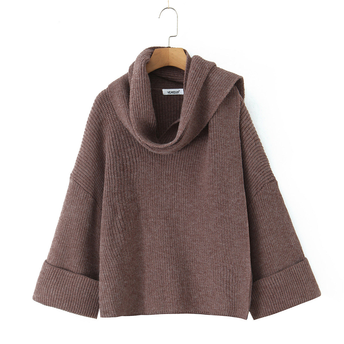 Pull à col roulé chic en grosse maille pour femmes Chic und Stil