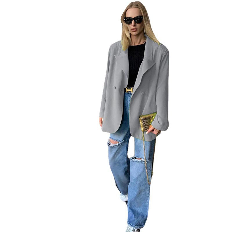 Blazer oversize décontracté pour femmes avec une coupe moderne et des détails élégants Chic und Stil